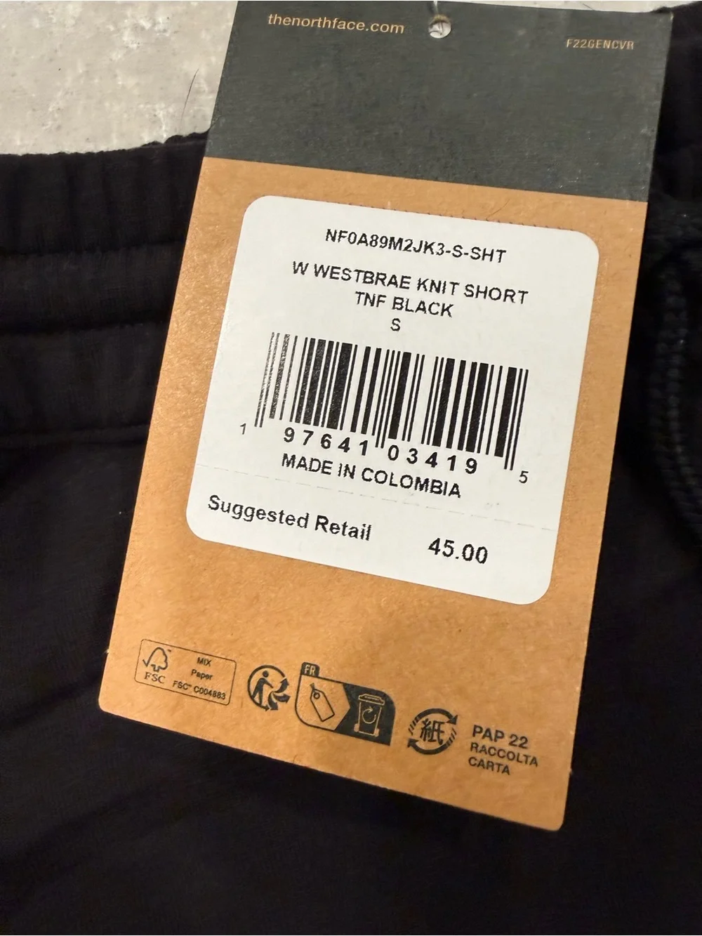 The North Face Westbrae Knit Shorts Women’s Small Black NWT Athletic Lounge